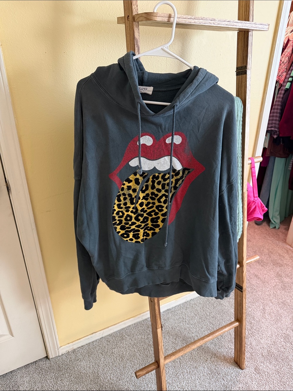 Free people Graphic Hooded sweatshirt The Rolling Stones